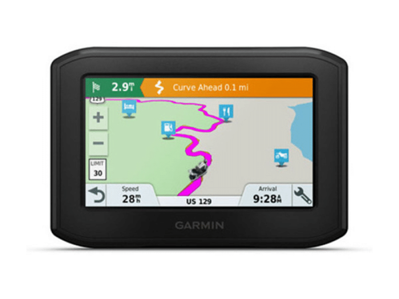 Rendering of a Garmin Zumo 3 GPS available for rent at Cycle BC