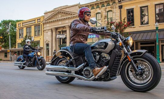 Rider on Indian Scout