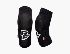Product shot of mountain bike elbow pads