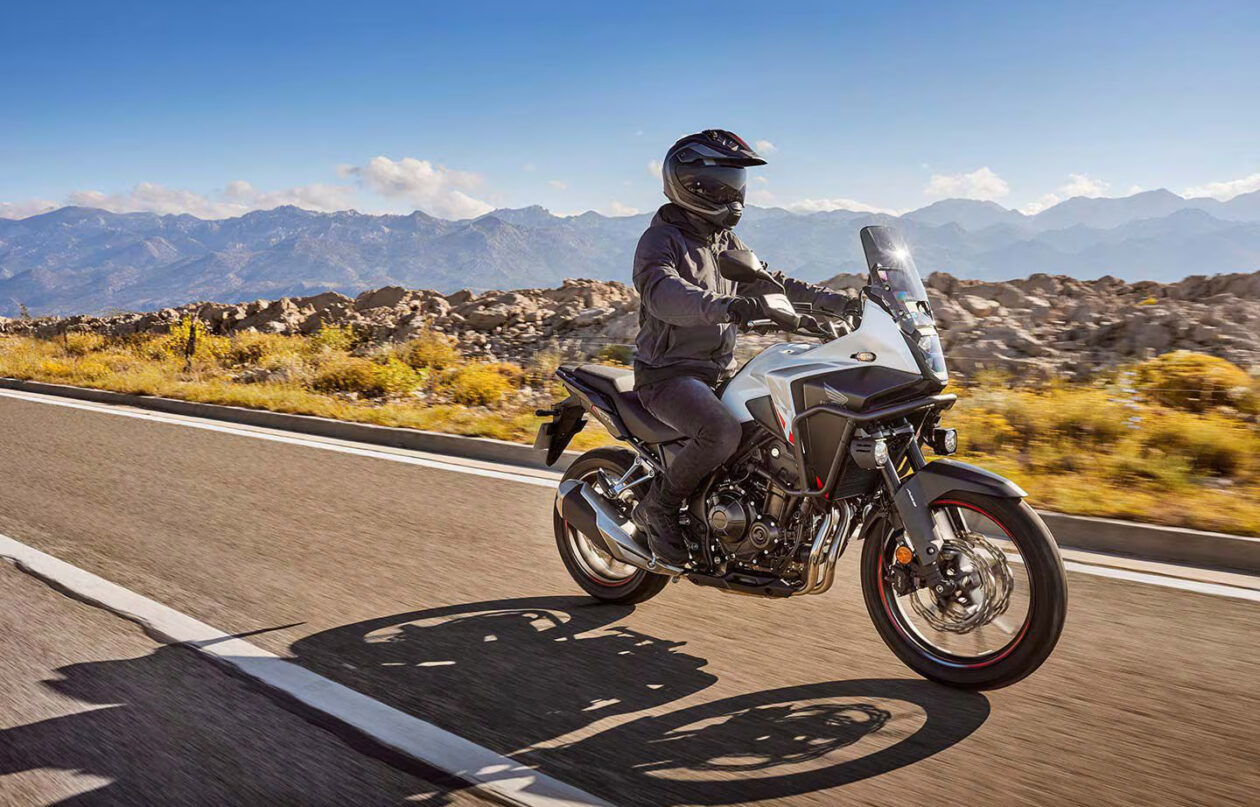 Honda NX 500 on a desert road