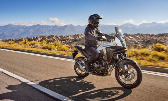 Honda NX 500 on a desert road