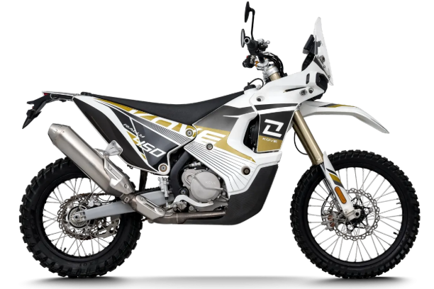 A Kove 450 in gold and black